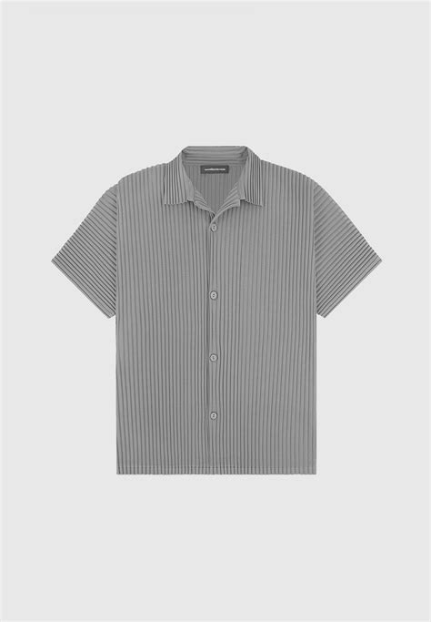 celine grey pleated shirt|WOMEN'S LUXURY GREY SHIRTS AND TOPS .